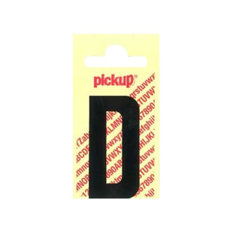 Pickup - Étiquette autocollante - 150 mm - Lettre D - noir mat