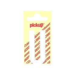 Pickup - Étiquette autocollante - 90 mm - Lettre U - blanc mat