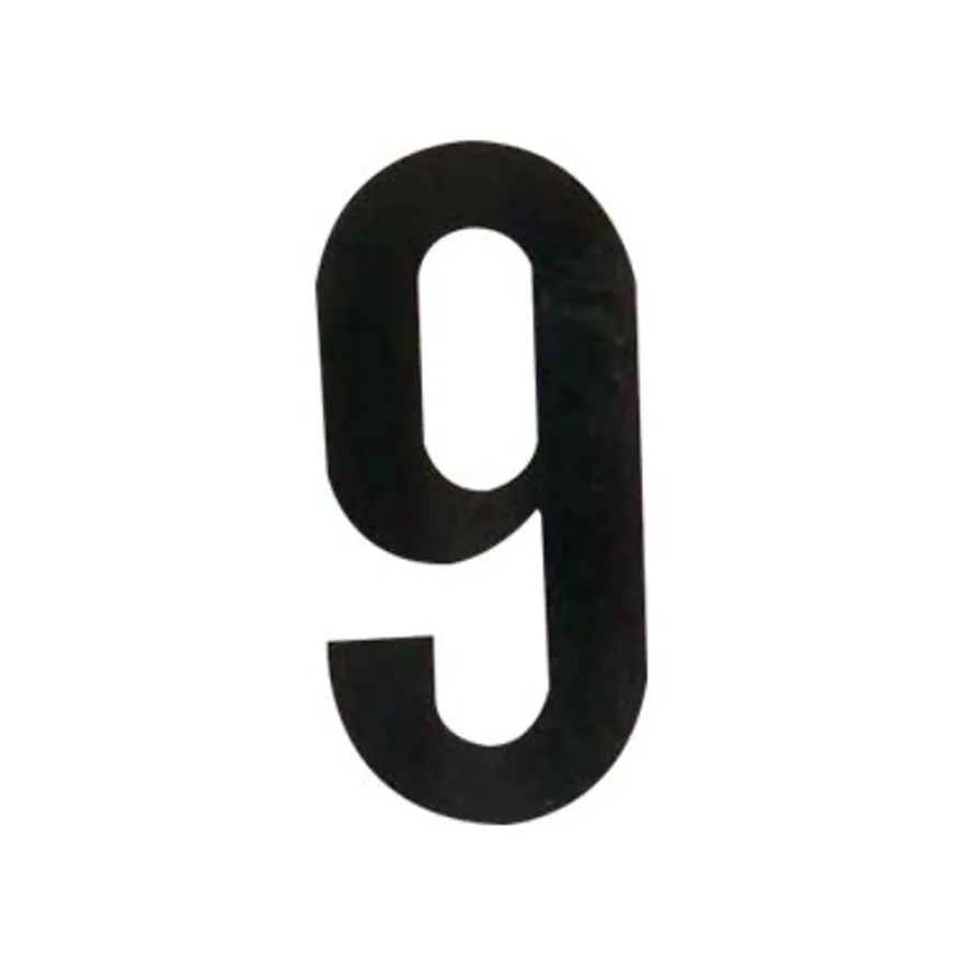 Pickup - Étiquette autocollante - 90 mm - Chiffre 9 - noir mat