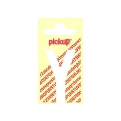 Pickup - Étiquette autocollante - 90 mm - Lettre Y - blanc mat