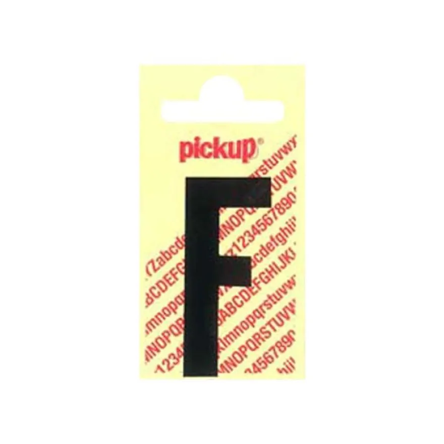 Pickup - Étiquette autocollante - 150 mm - Lettre F - noir mat