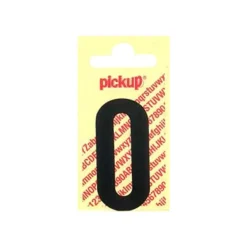 Pickup - Étiquette autocollante - 150 mm - Chiffre 0 - noir mat