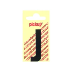 Pickup - Étiquette autocollante - 150 mm - Lettre J - noir mat