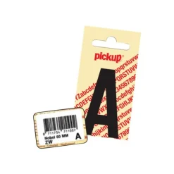 Pickup - Étiquette autocollante - 90 mm - Lettre F - blanc mat