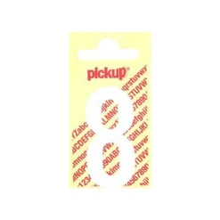 Pickup - Étiquette autocollante - 150 mm - Chiffre 8 - blanc mat