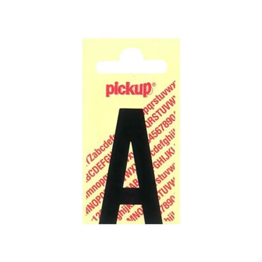 Pickup - Étiquette autocollante - 150 mm - Lettre A - noir mat