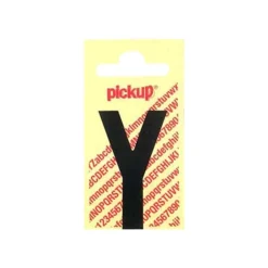 Pickup - Étiquette autocollante - 90 mm - Lettre Y - noir mat