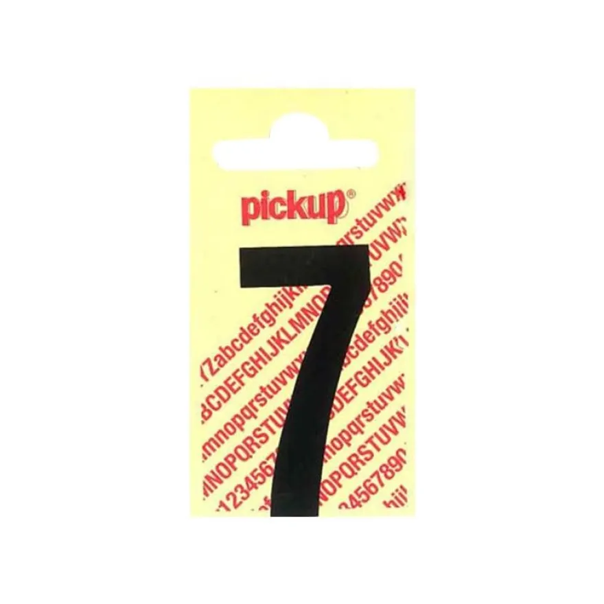 Pickup - Étiquette autocollante - 150 mm - Chiffre 7 - noir mat