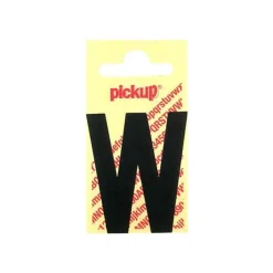 Pickup - Étiquette autocollante - 90 mm - Lettre W - noir mat