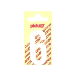 Pickup - Étiquette autocollante - 90 mm - Chiffre 6 - blanc mat