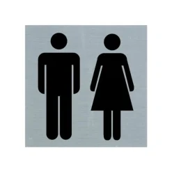 Pickup Alulook - Pictogramme Toilettes - 80 x 80 mm