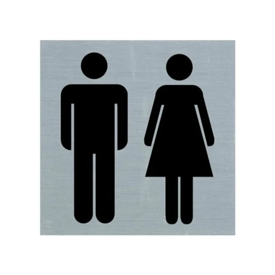 Pickup Alulook - Pictogramme Toilettes - 80 x 80 mm
