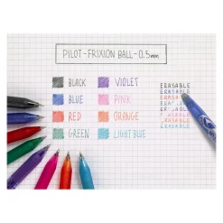 Pilot Frixion Ball - Roller effaçable - 0,5 mm - noir