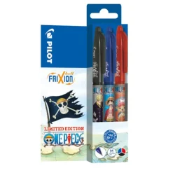 Pilot Frixion Ball ONE PIECE - Roller effaçable - 0,7 mm - noir bleu rouge