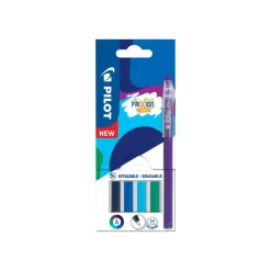 Pilot FriXion Ball Stick - 6 Rollers effaçables - couleurs froides assorties