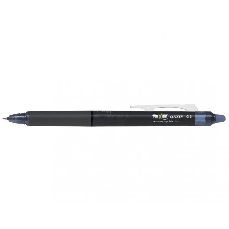 Pilot FriXion Point Clicker - Roller Gel effaçable - 0,5 mm - bleu noir