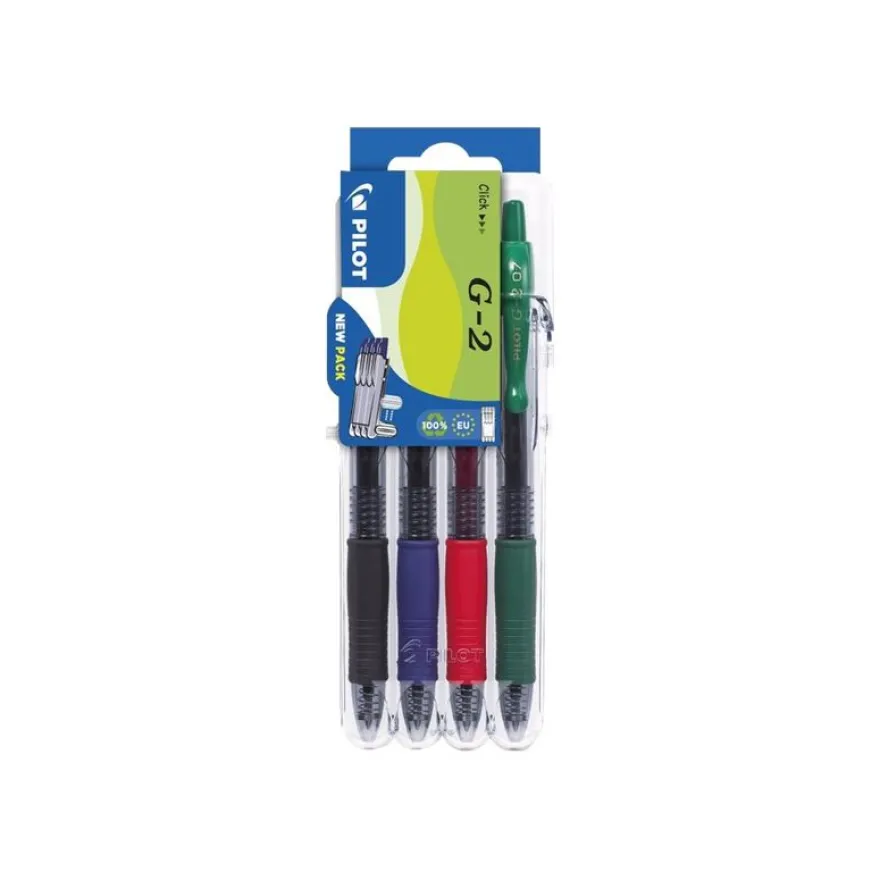 Pilot G-2 - 4 Rollers - couleurs assorties