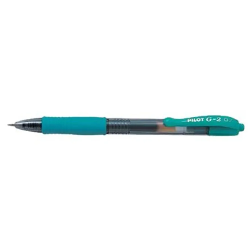 Pilot G-2 - Roller encre gel rétractable - 0,7 mm - turquoise