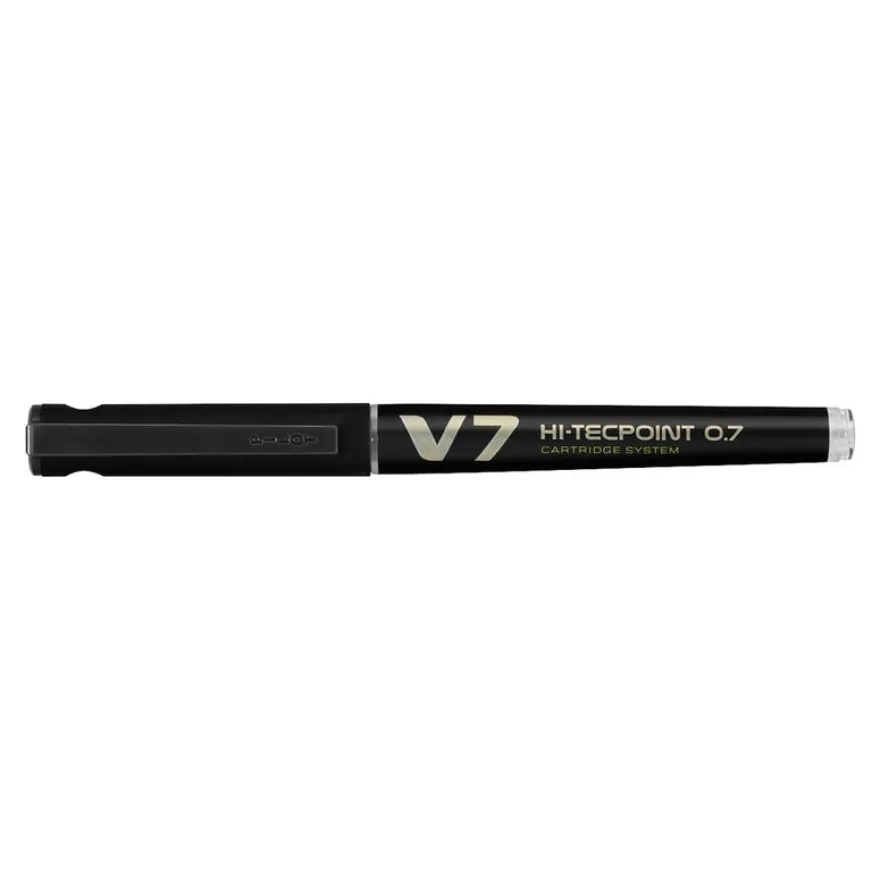 Pilot Hi-Tecpoint V7 - Roller rechargeable - 0,7 mm - noir