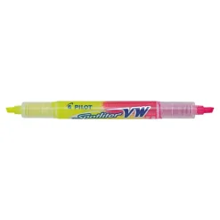 Pilot Spotliter - Surligneur double pointe biseautée - jaune et rose