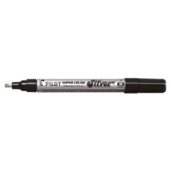 Pilot Super Color - Marqueur - permanent - pour verre, plastique, carton - argent - 4 mm - large