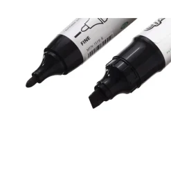 Pilot TWIN JUMBO - Marqueur permanent - double pointe biseau large et ogive - noir