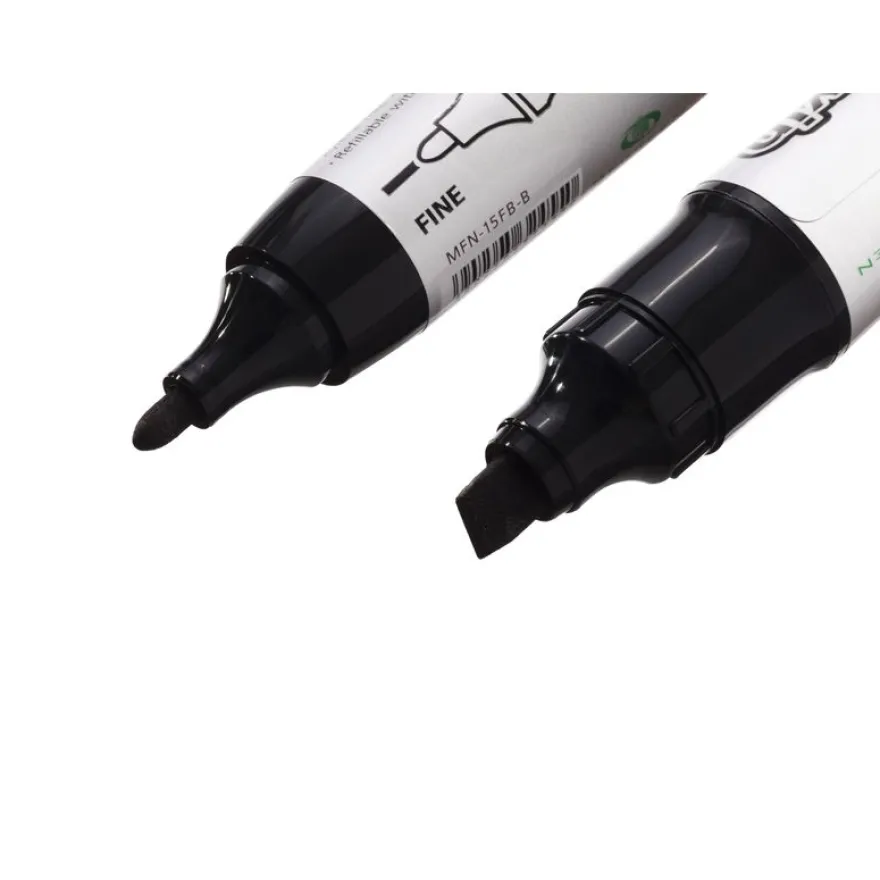 Pilot TWIN JUMBO - Marqueur permanent - double pointe biseau large et ogive - noir
