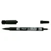 Pilot TWIN MARKER - Pack de 10 marqueurs permanents - double pointe fine et extra fine - noir