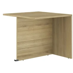 Plan d'accueil d'extrémité ZOOM en L - L 80 cm - chêne bocage