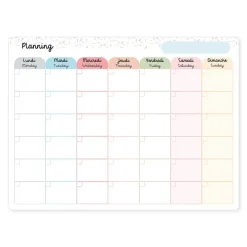 Planning mensuel magnétique - 30 x 40 cmc - Multicolore - Viquel