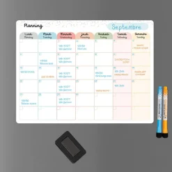 Planning mensuel magnétique - 30 x 40 cmc - Multicolore - Viquel