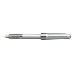 Platinum Plaisir - Stylo plume pointe moyenne - blanc