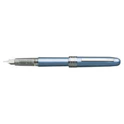 Platinum Plaisir - Stylo plume pointe moyenne - bleu givré