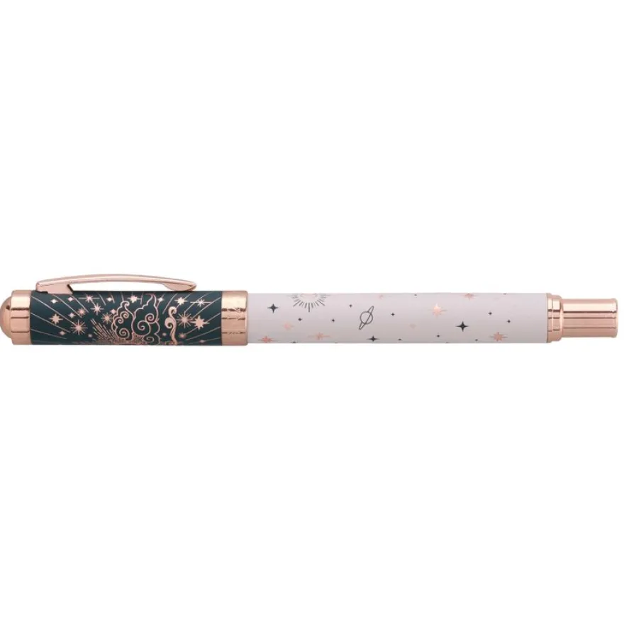 Plume ENZO VARINI "Celestial" coloris bleu & rose
