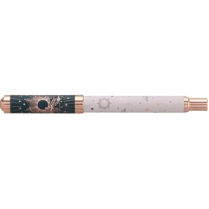 Plume ENZO VARINI "Celestial" coloris bleu & rose