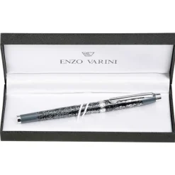 Plume ENZO VARINI "Palazzo Greek Têtes" coloris rose & violet