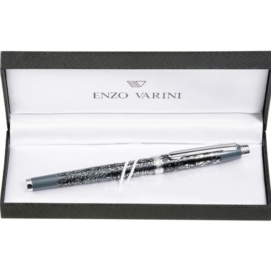 Plume ENZO VARINI "Palazzo Greek Têtes" coloris rose & violet