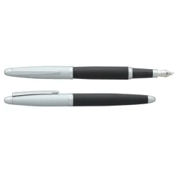 Plume HECHTER PARIS "Alliance Intemporel" coloris black & silver métal satiné soft touch