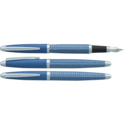 Plume HECHTER PARIS "Alliance Rayures" coloris bleu clair