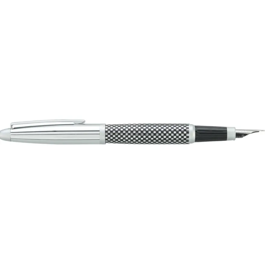 Plume HECHTER PARIS "Alliance Quadrillage" coloris silver