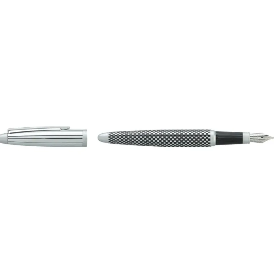 Plume HECHTER PARIS "Alliance Quadrillage" coloris silver