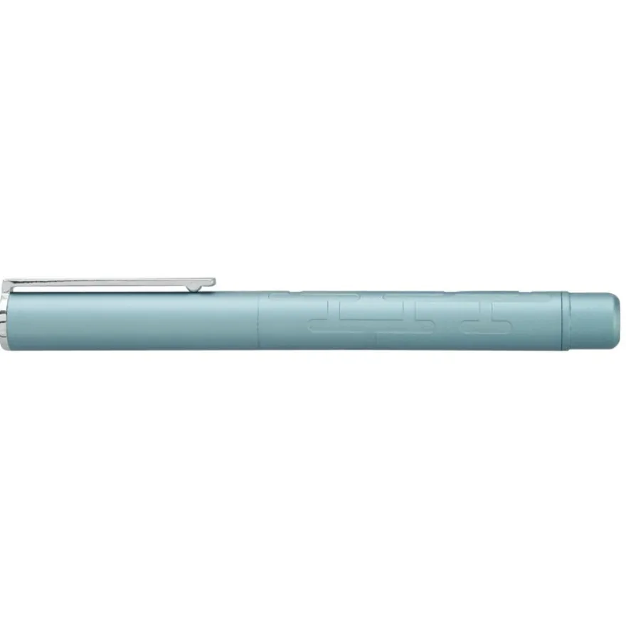 Plume HECHTER PARIS "Silhouette Milky Way" coloris bleu clair métallisé