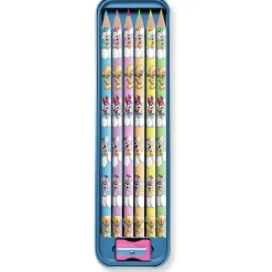 Plumier métal 6 crayons de couleurs Diddl