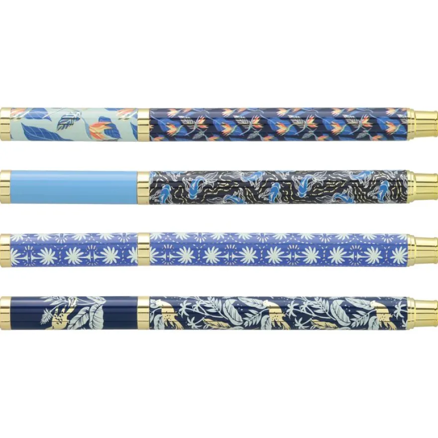 Plumink métal INK "Blue" Corps métal 4 motifs assortis