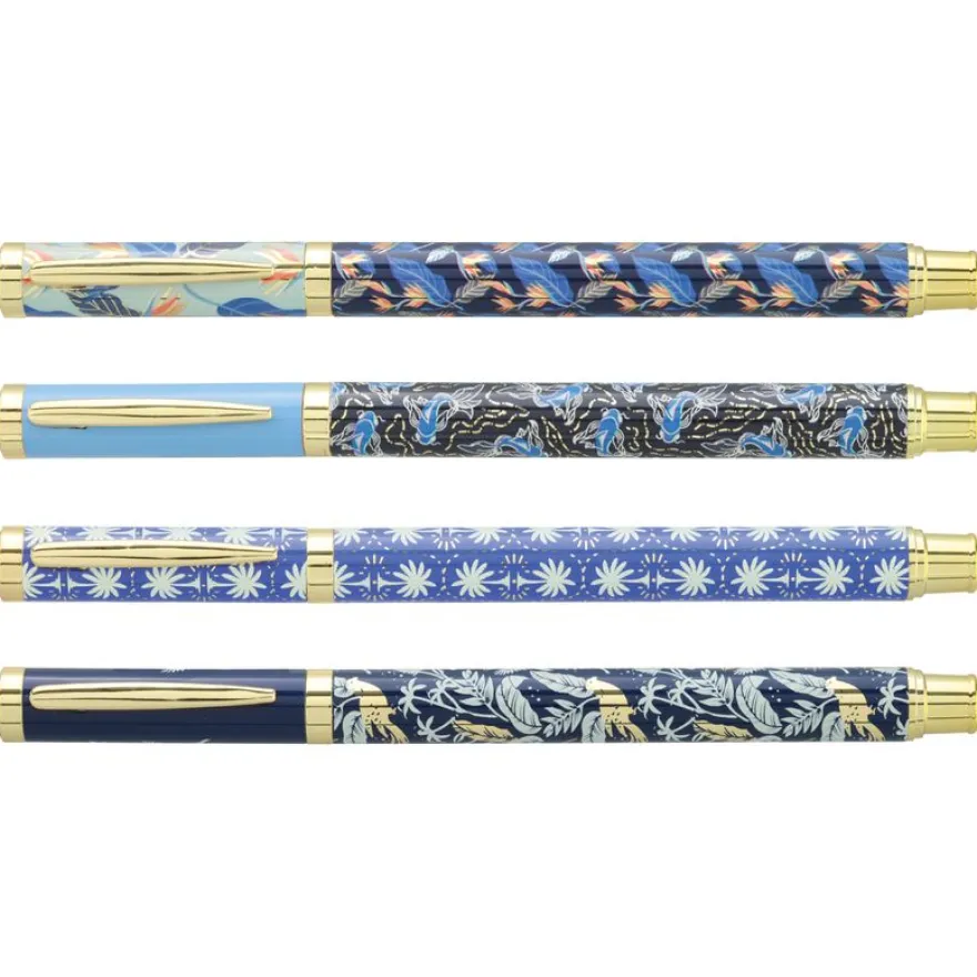 Plumink métal INK "Blue" Corps métal 4 motifs assortis