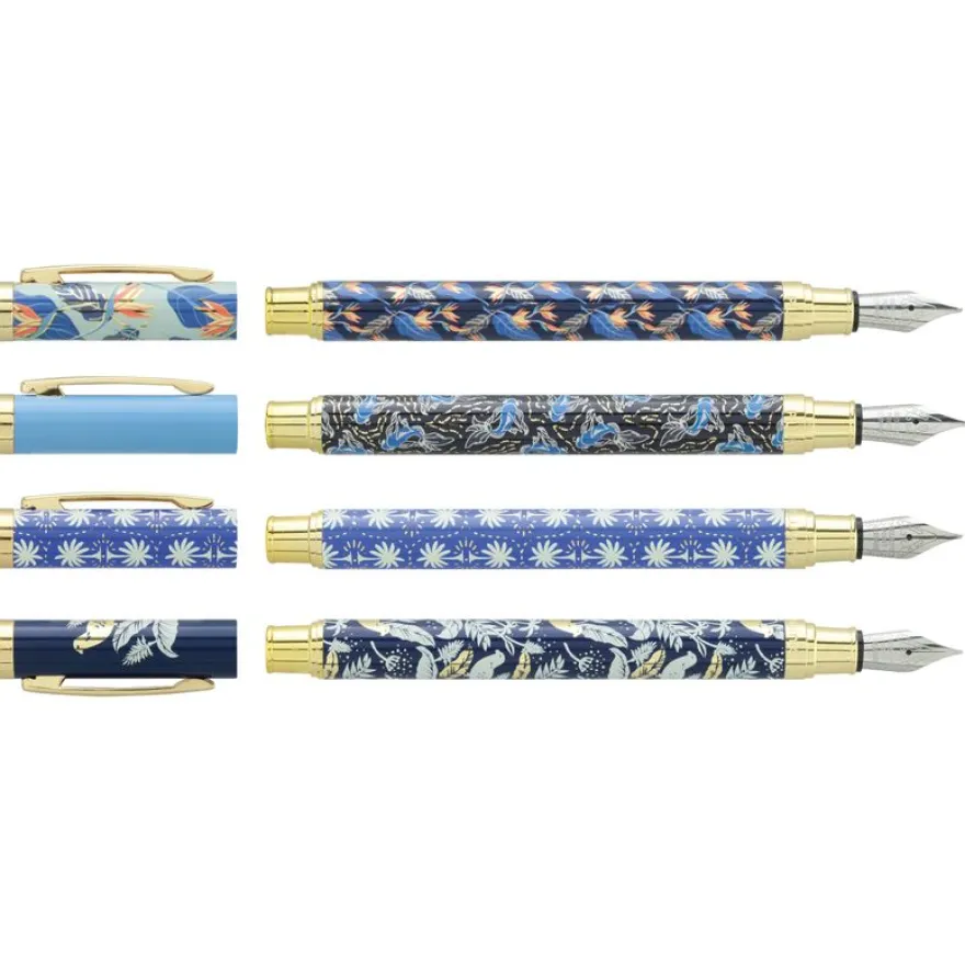Plumink métal INK "Blue" Corps métal 4 motifs assortis