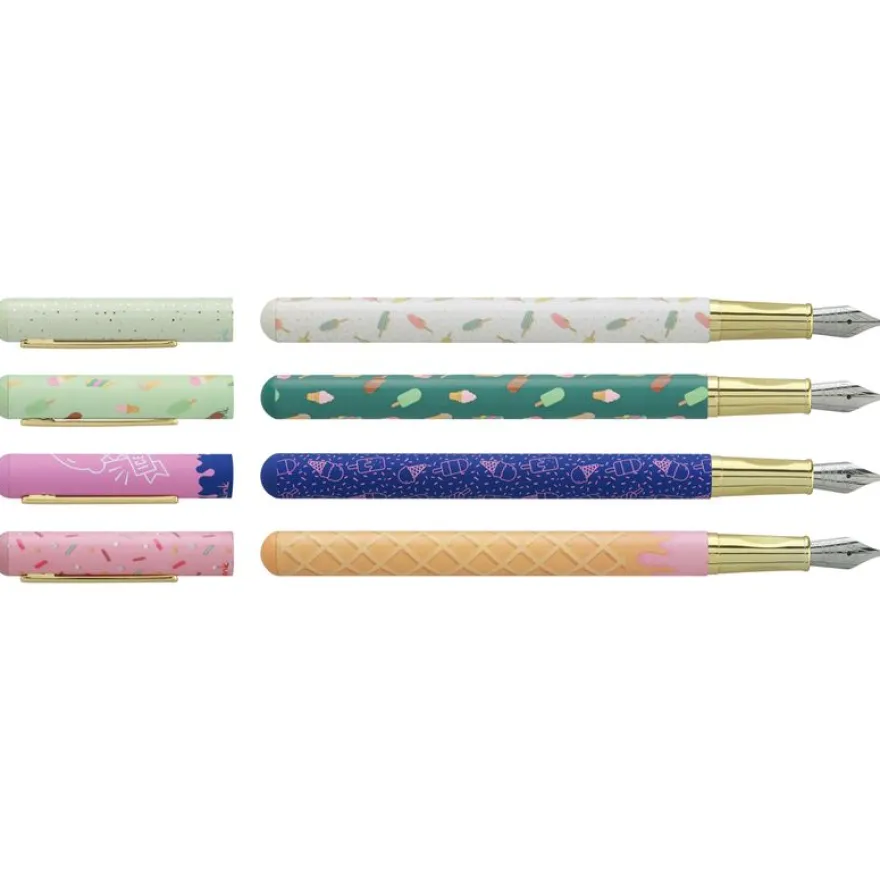 Plumink métal INK "Ice Cream" 4 motifs assortis