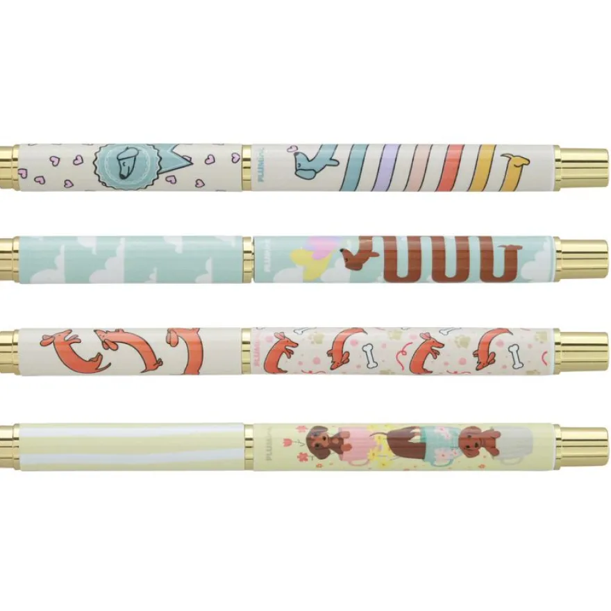Plumink métal INK Teckel 4 motifs assortis