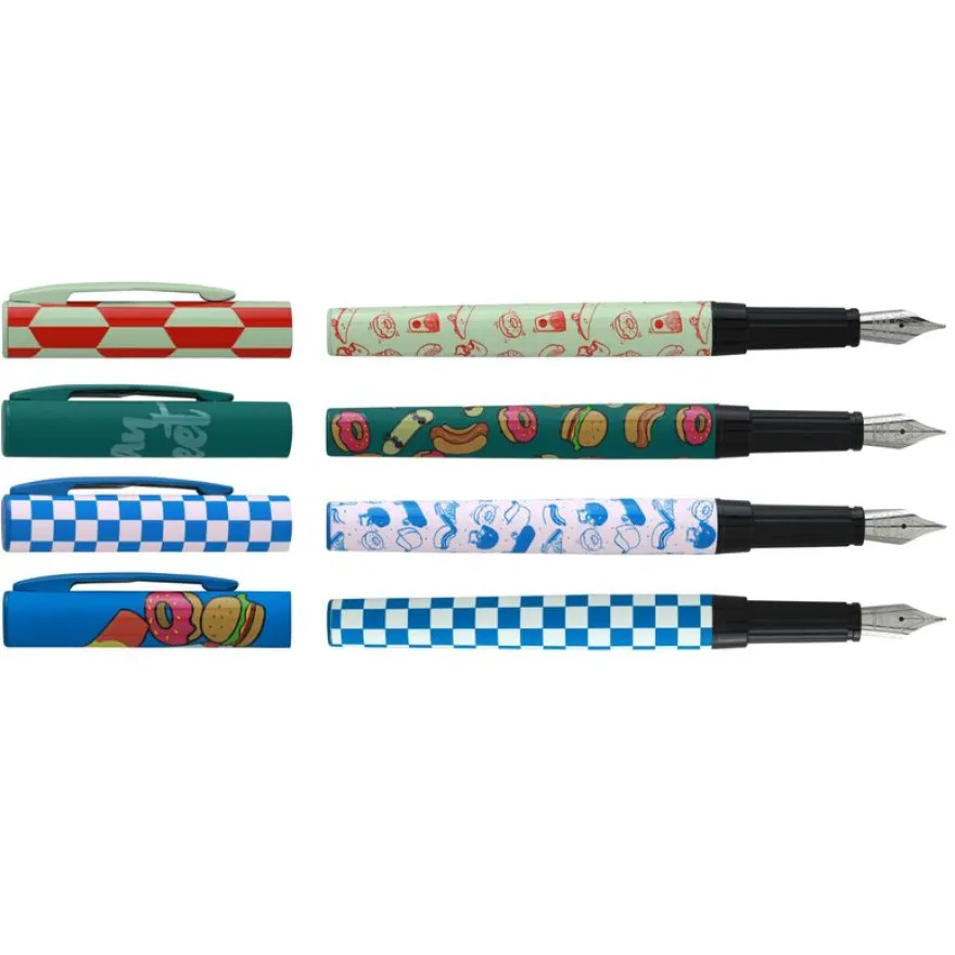Plumink métal INK Urban Street 4 motifs assortis