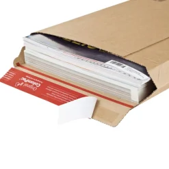 Pochette d'expédition adhésive - 15 cm x 25 cm - kraft - Logistipack